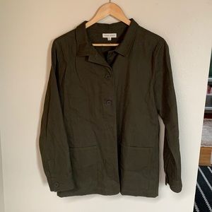 Tradlands Chore Jacket in Olive, size Medium